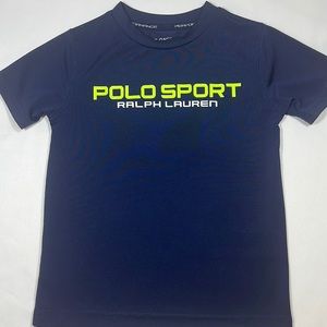 POLO Sport Ralph Lauren Boys Navy Athletic Tee Size 4/4T